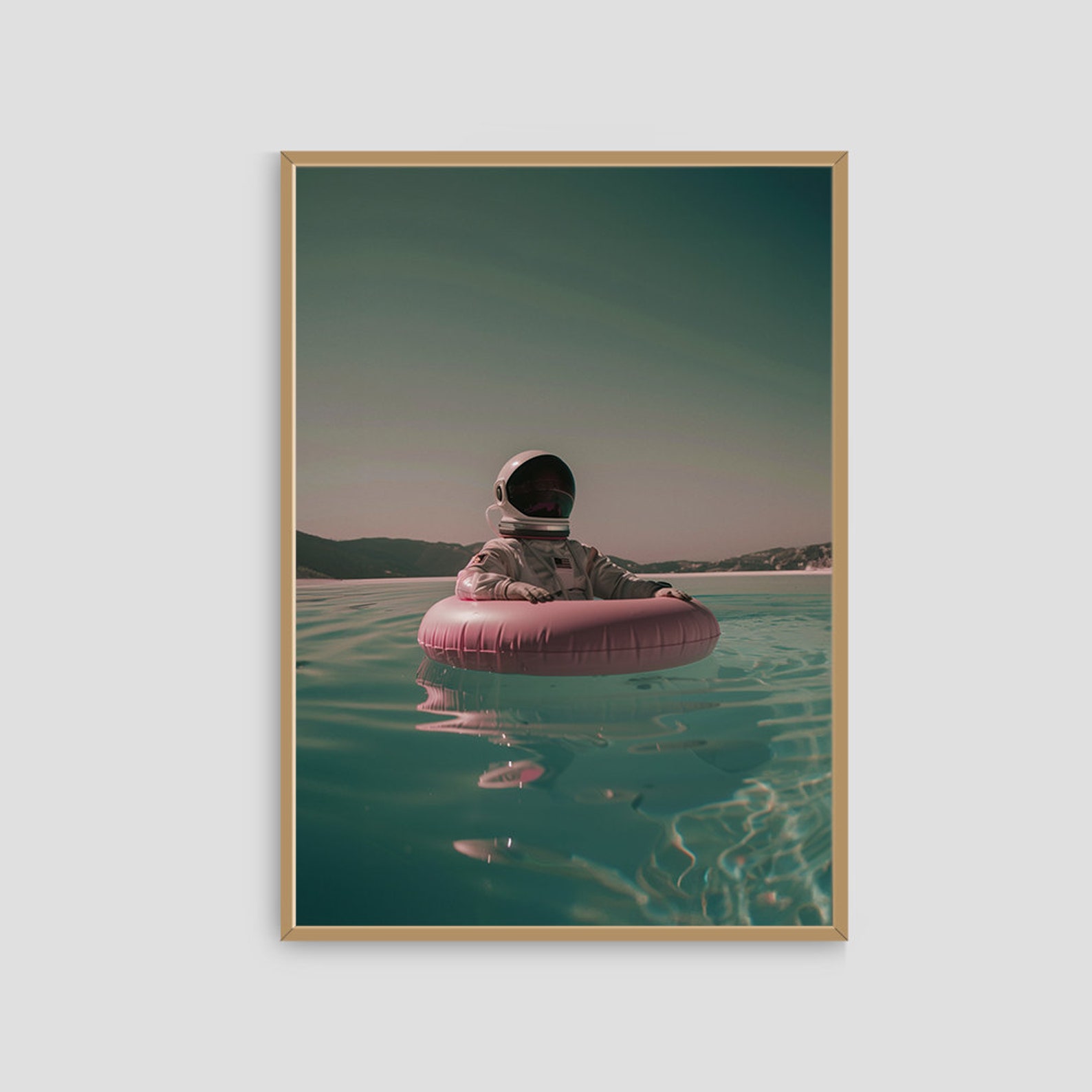 Ibiza Spaceman Pool Party - Digital Art Print Download - up to A2 Size ...