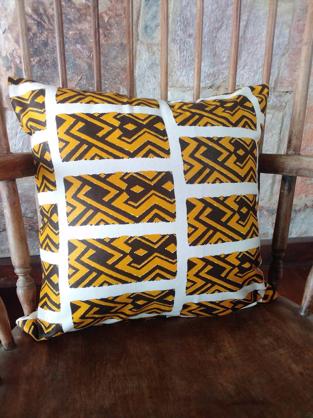 PUZZLE African Print Throw Pillow Cover Pillow Case 16 Etsy