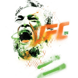 Conor McGregor UFC 194 collectable limited edition A3 poster print