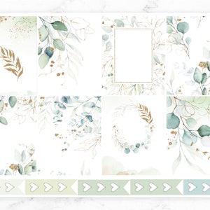 Akwarela Botaniczna - Naklejki do planera, dziennika lub scrapbookingu