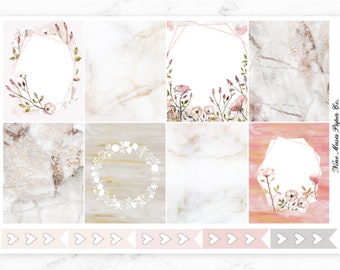 Rose Marble - Planner Stickers for planner, journal, or scrapbooking