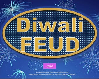 Diwali Games - Family Feud | Fun Diwali Game | Diwali games for large party | Includes Music and Sound Effects | 15 Questions about Diwali