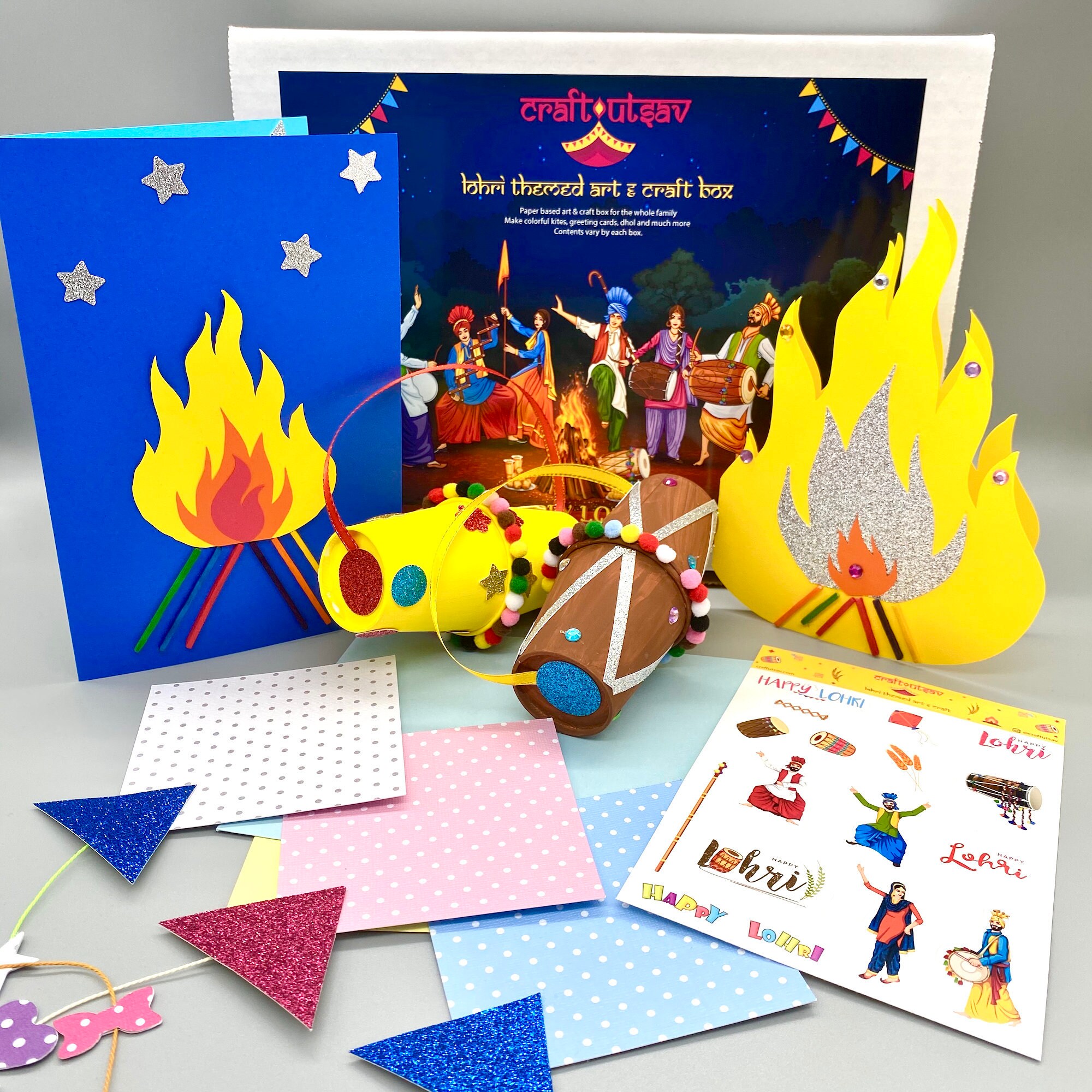 Lohri Gift Art & Craft Box for Kids to Make Lohri Etsy