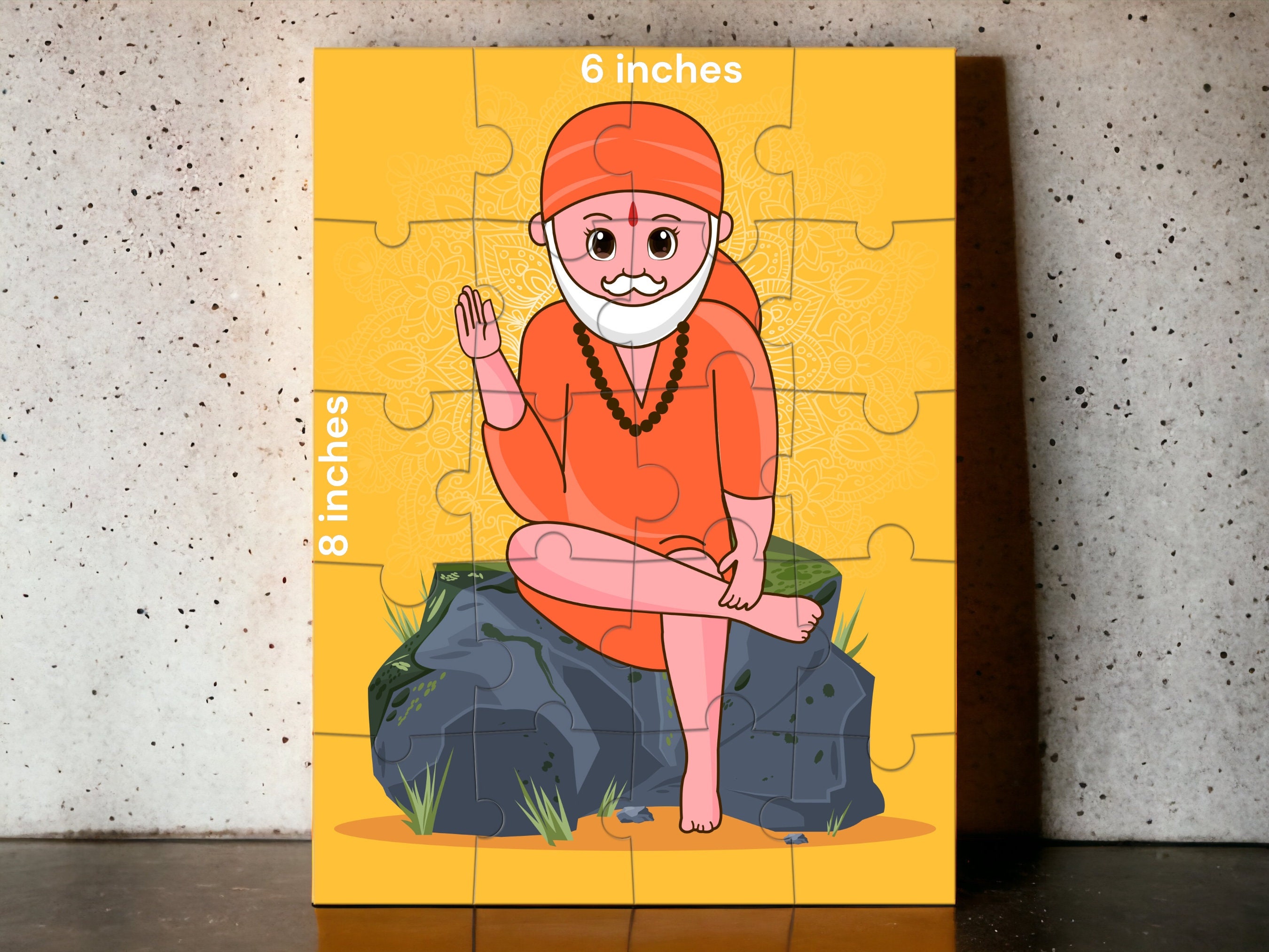 Shirdi Sai Baba - 8 X 6 Inches - Made in USA - Puja Return Gift ...