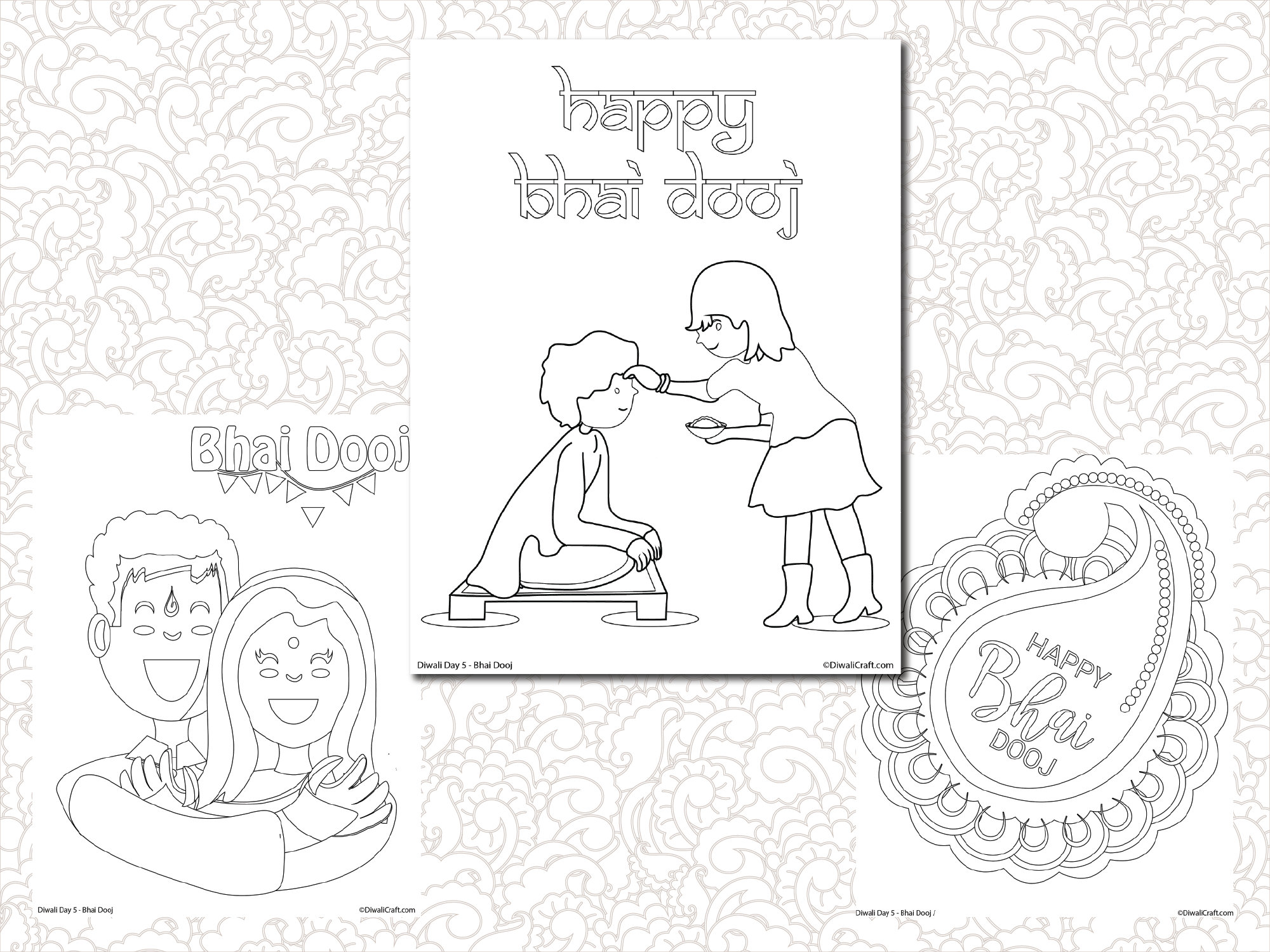 Bhai dooj drawing on Diwali Festival | भाऊबीज Drawing - YouTube