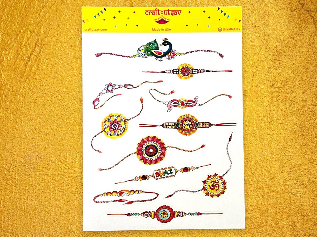 Rakhi Stickers for Raksha Bandhan - Decorate Cards, Gifts and Much More ...