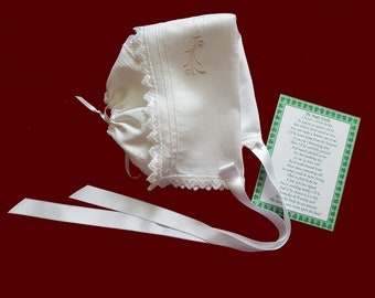 Irish Magic Hanky With Embroidered Claddagh & Heart Lace