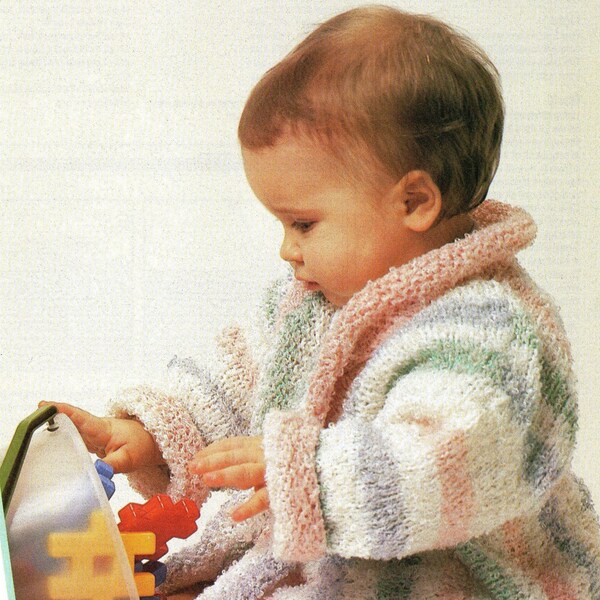 Dressing Gown Knitting Pattern Etsy