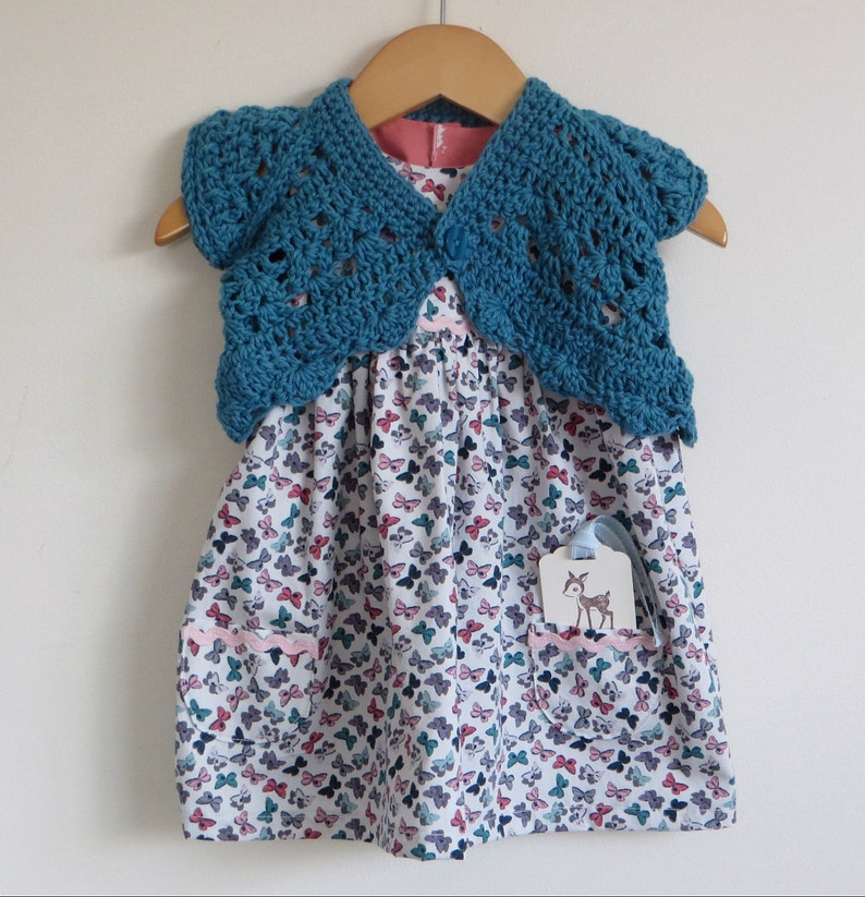 Baby girl's dress 36 months Nightfall cotton print Etsy