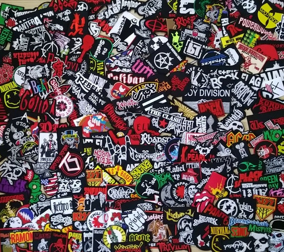 Wholesale Lot Band Random Iron On Patch Music Punk Pop Rock Heavy Metal Sew