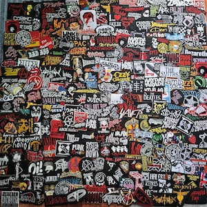 Lot de fer à repasser sur des patchs de musique rock roll punk heavy metal en gros patch thermocollant à coudre LOT