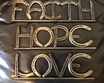 Faith Hope Love & Family Wall Decal - Etsy