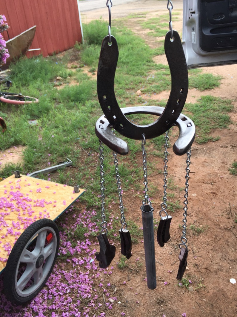 Horseshoe Wind Chime Etsy
