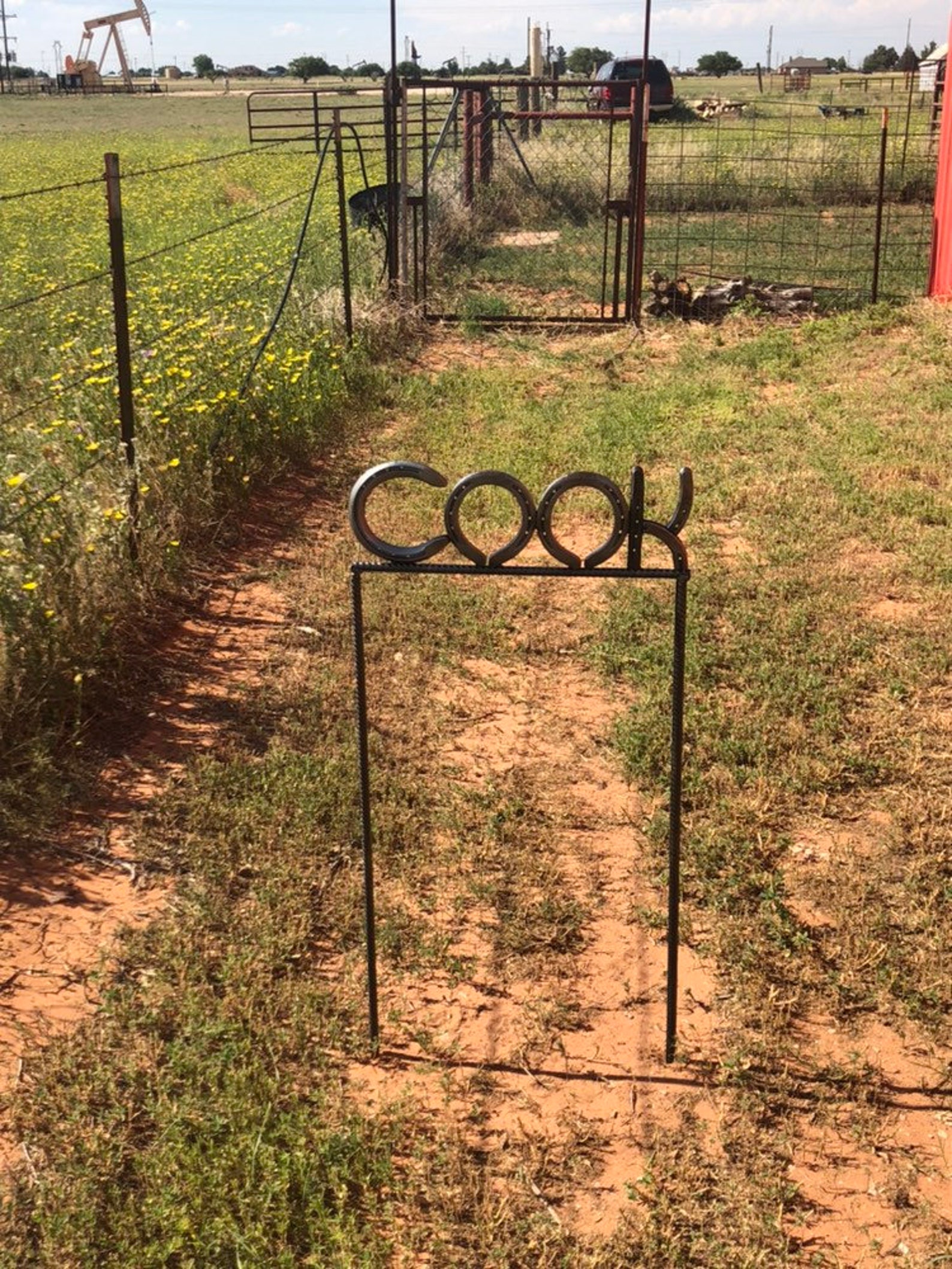 Horseshoe Address or Name Yard Sign Etsy