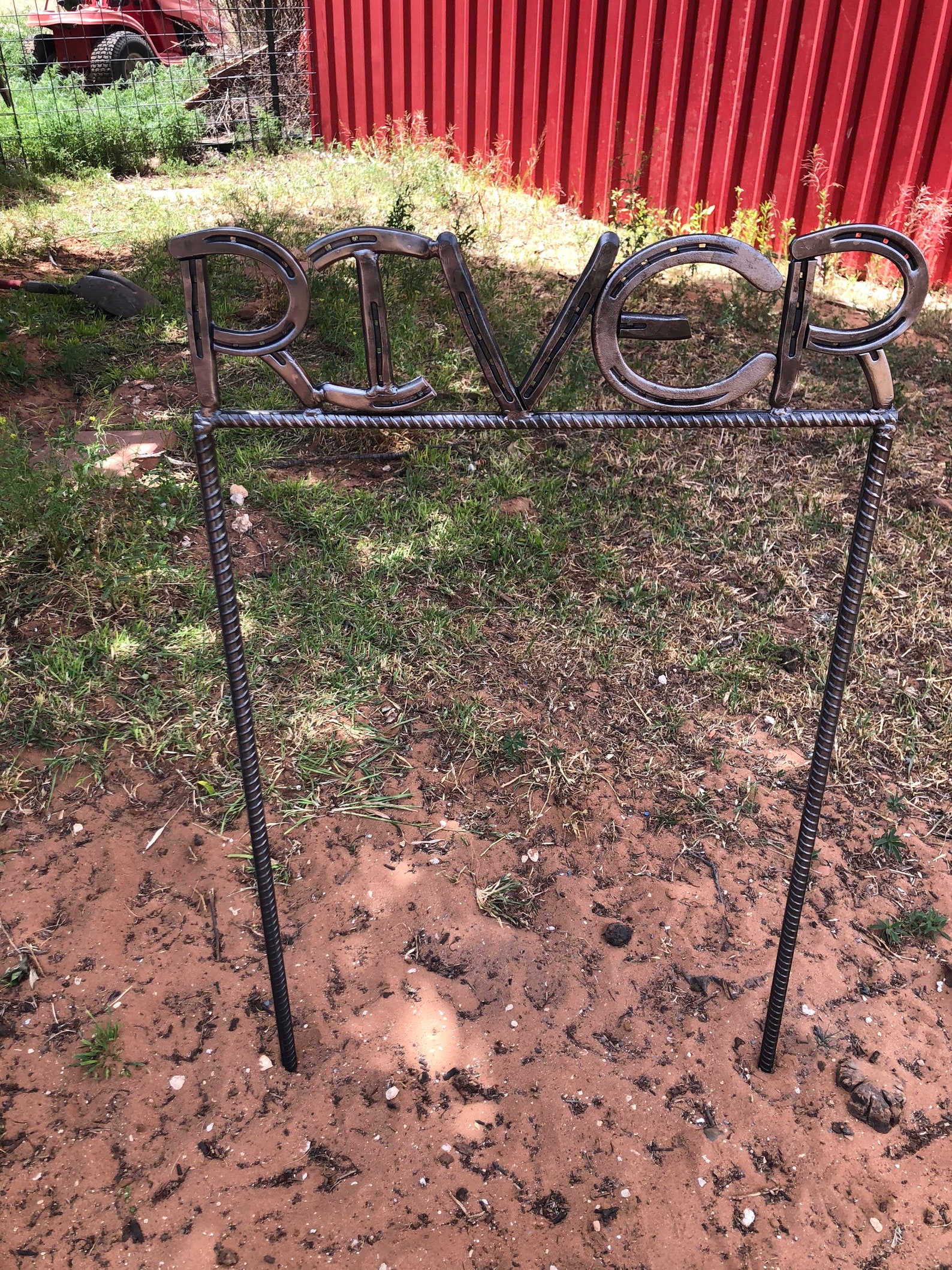 Horseshoe Address or Name Yard Sign Etsy