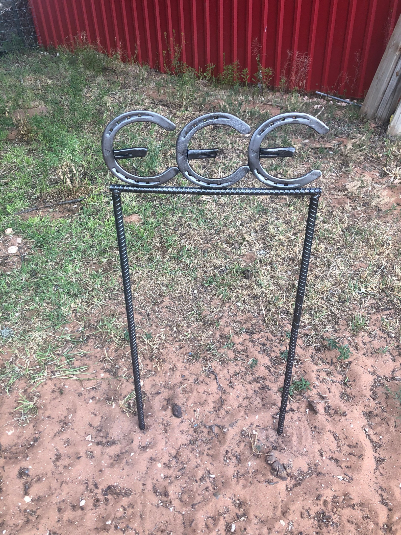 Horseshoe Address or Name Yard Sign Etsy