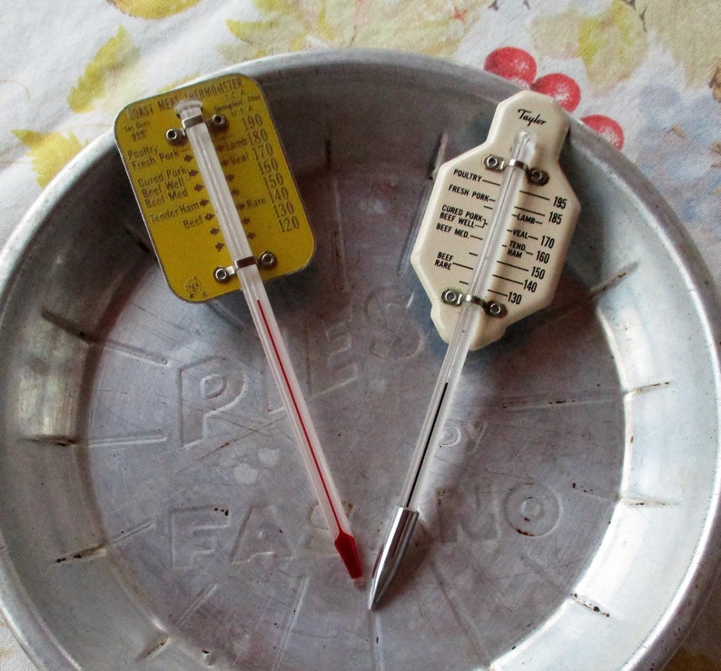 Two Vintage Meat Thermometers