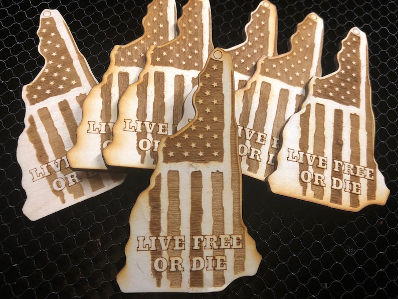 Custom American Flag State Ornaments