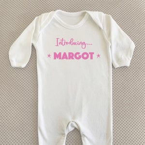 Personalised Babygro Sleep suit Babygro Rompersuit
