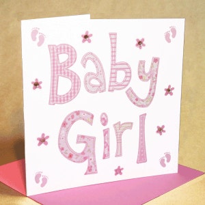 Tarjeta de la niña del bebé (joya)