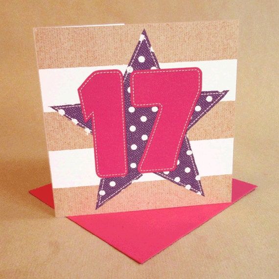 Carte Danniversaire Fille 17 Ans Etsy Carte Danniversaire Fille 17 Ans Etsy