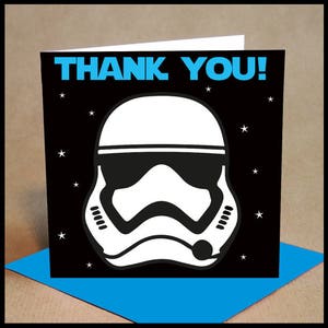 Boy's Thank You Cards Pack de 6 - Stormtrooper Style (Pequeño)