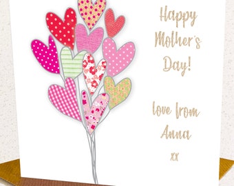 Personalised  Mother's Day Card For Mum, Mummy, Mother, Grandma, Nanny, Granny, Gran, Nan,  handmade card