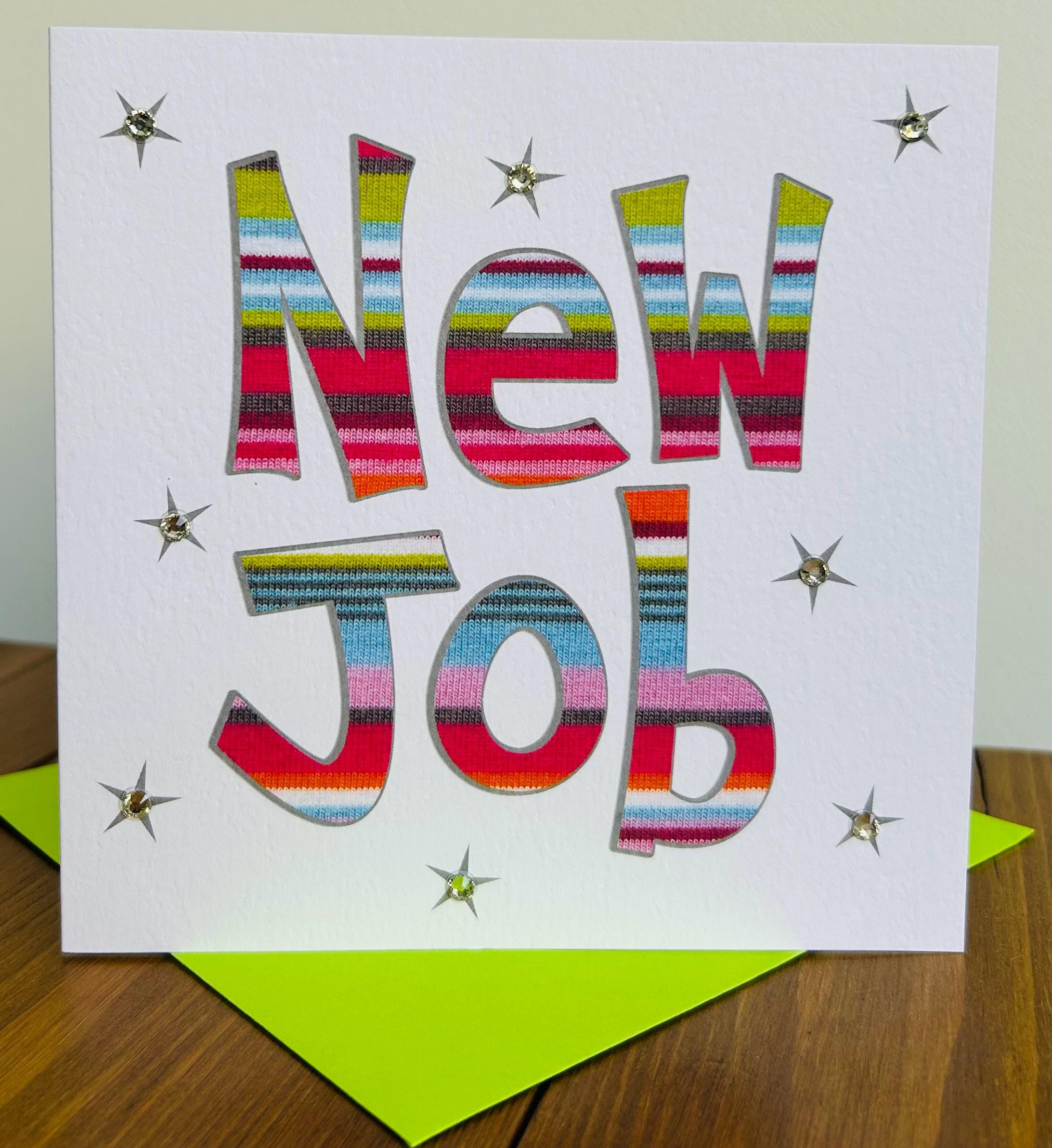 New Job Card (jewelled) - Etsy