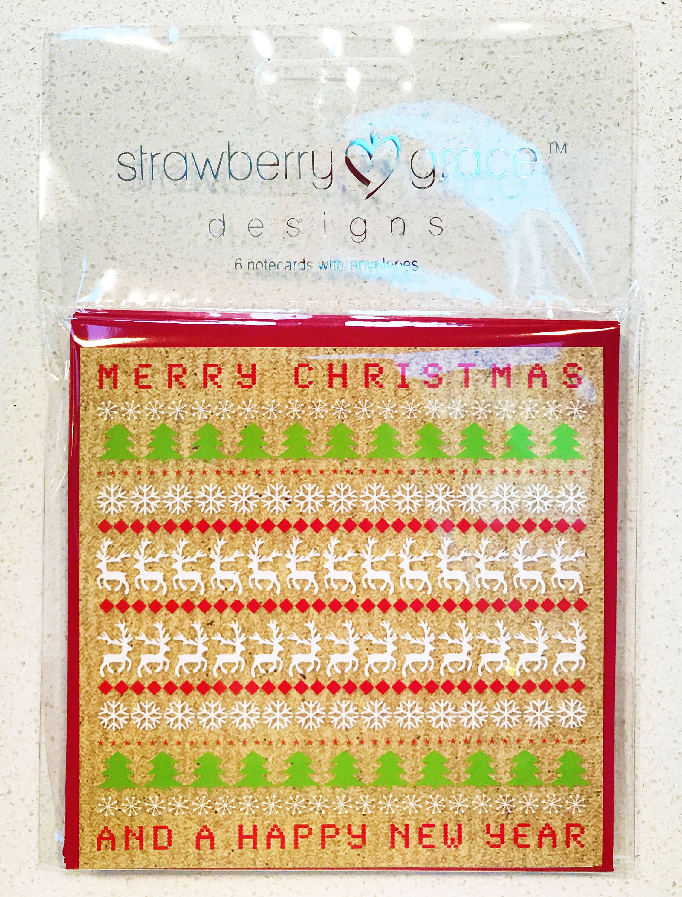 Christmas Card Pack Christmas Jumper Style Design Small | Etsy