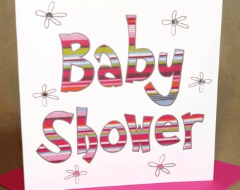 Baby Shower Card  (jewelled)