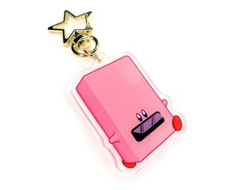 Kirby Vending Machine Acrylic Charm - Kirby and the Forgotten Land - Mouthful Mode Clear Charm