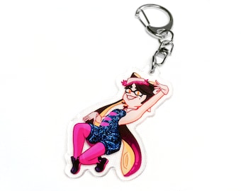 Callie Acrylic Charm - Squid Sisters - Splatoon Clear Charm