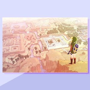 Legend of Zelda Print - A Link to the Past Wall Print - 11&quot; x 17&quot;