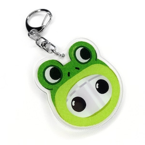 Frog Hood Acrylic Charm - Chibi Robo Clear Charm