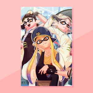 Impressão alternativa - Impressão de parede de Callie, Marie e Agent 3 - 11&quot; x 17&quot;