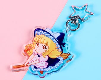 Marisa Kirisame ciondolo acrilico - Touhou Project ciondolo trasparente
