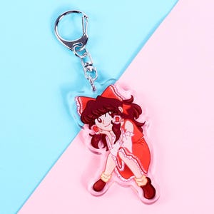 Reimu Hakurei Acrylic Charm - Touhou Project Clear Charm