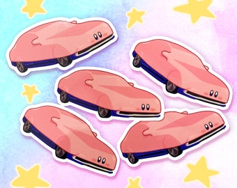 Carby Stickers - Kirby and the Forgotten Land - Mouthful Mode