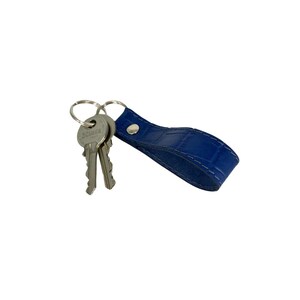 Personalized Leather Keychain - Keyring - Leather Loop Keychain - Housewarming Gift - Bridal Gift - Birthday Gift - Christmas Gift