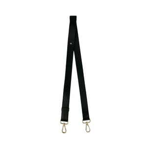 Black Leather Bag Strap - Convertible Shoulder or Crossbody Bag Strap - Purse Strap - Replacement Strap - Cowhide Leather Bag Strap