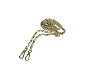 Gold Metal Chain Bag Strap: Handbag Accessory (120cm)