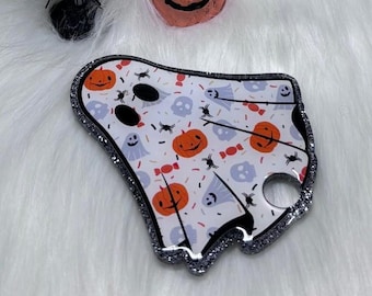 Halloween Ghost Stanley Tumbler Tag- Fits 30 oz or 40oz Quencher