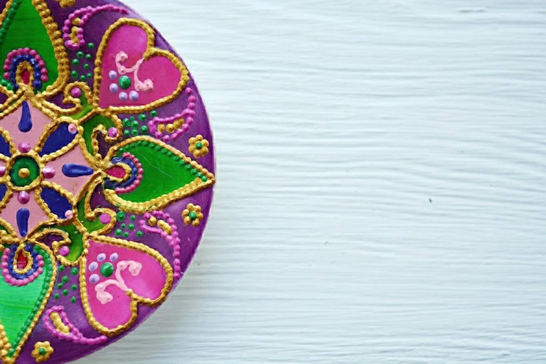 Ring Bowl Purple Jewelry Dish Jewelry Tray Jewelry Box Ring Holder Mandala Ring Dish Mandala lovers,Ring Box Trinket Dish Ring Plate