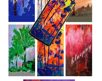 Trees Mix  7 1"x2"  Photo Quality Image  4x6 Sheet Digital Download jpg Printable INSTANT DOWNLOAD