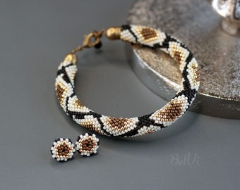 Snake bracelet Snake jewelry set Snake earrings Simple bracelet Witchy jewelry bracelet