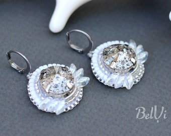 Engelenvleugeloorbellen Kristallen kralenoorbellen