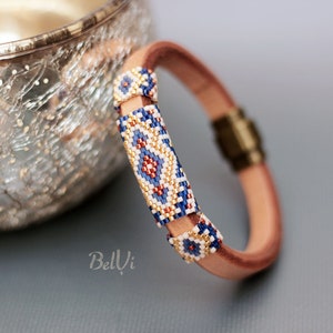 Simple bracelet Licorice leather bracelet Leather cuff Magnetic bracelet
