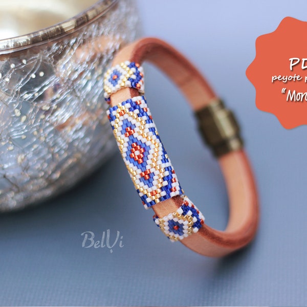 Peyote bracelet pattern brick stitch pattern Seed bead pattern licorice bead pattern