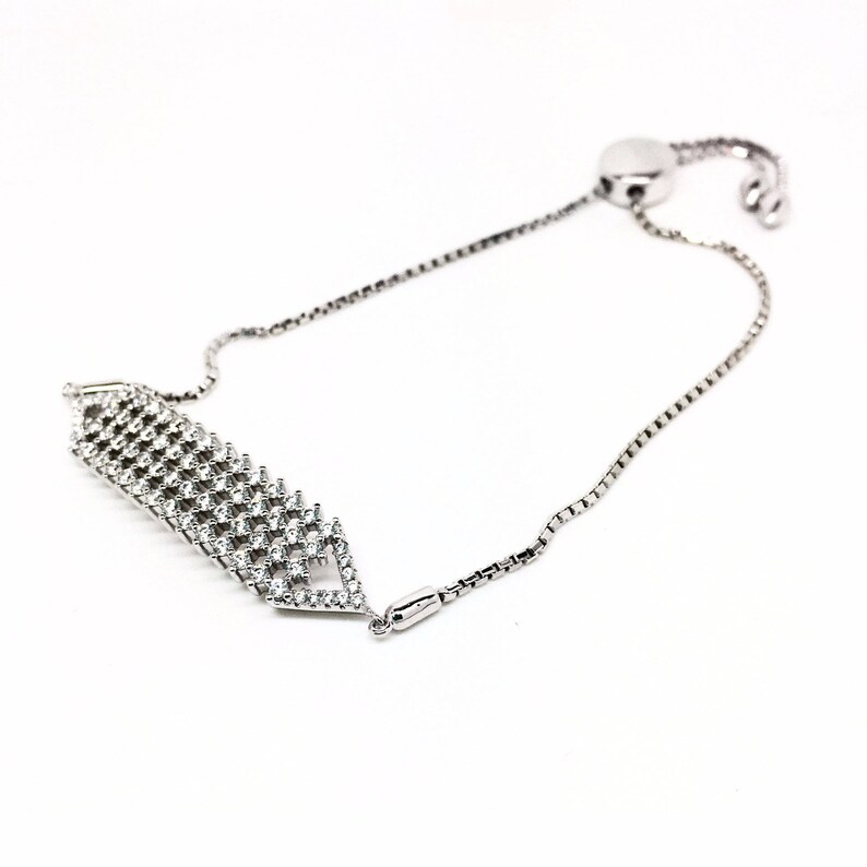 Italian jewellery Birthday gifts and special occasions Gift Box included Women/'s jewellery 925 Sterling Silver Cubic Zirconia Bracelet