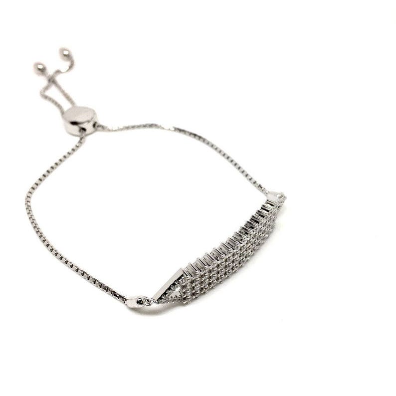 Italian jewellery Birthday gifts and special occasions Gift Box included Women/'s jewellery 925 Sterling Silver Cubic Zirconia Bracelet